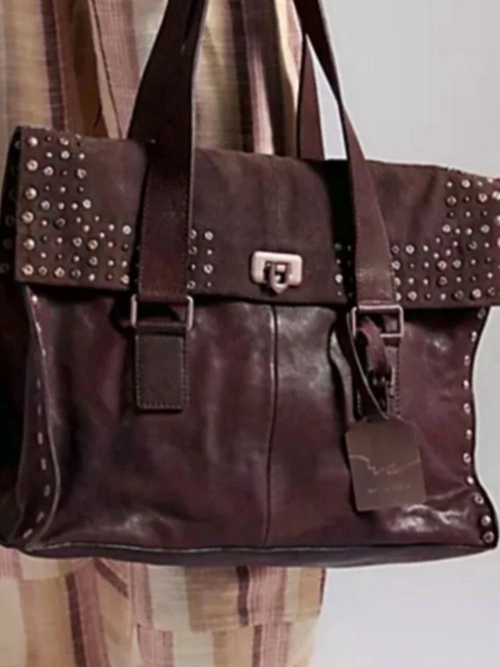 NWT Free people we the free studded leather tote